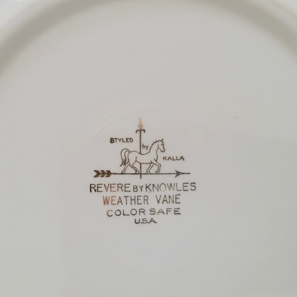 Revere by Knowles Weather Vane plate dish vintage collectible decorative - Picture 4 of 4